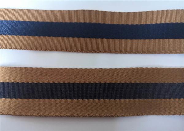 3.5cm Brown Blue Color Twill Webbing For Bag Handles And Garments Accessories