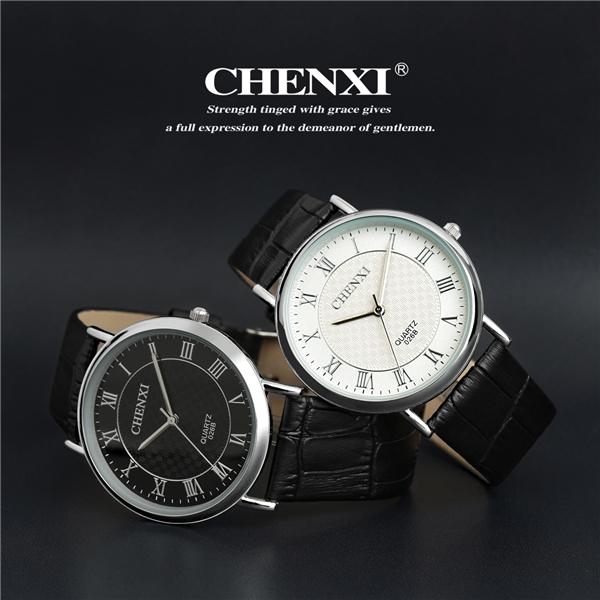 Fashion Watch Supplier in China Cheap Price Wristwatches Unisex Rose Gold Leather Watch Quartz Men Watch