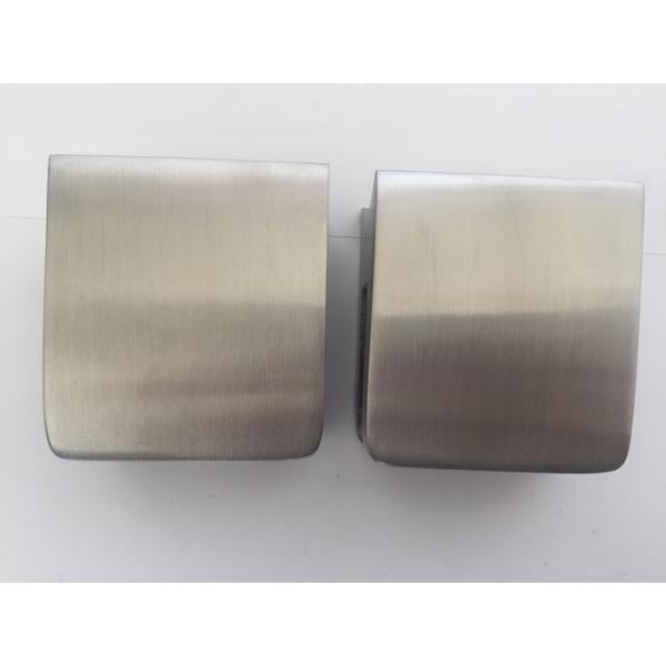 Satin Finished Frosted Stainless Steel Glass Clips Customized Size Rust Protection