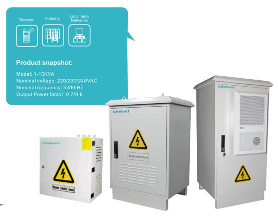 CNW 110 Series Integrado Outdoor Online UPS 1KVA 10KVA Onda Senoidal Dupla Conversão