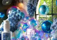 Gran colorido espejo reflejo inflables PVC bola iridiscente para Navidad fiesta de cumpleaños centro comercial aniversario deco