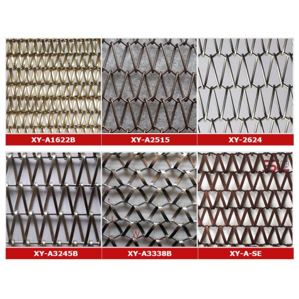 Anticorrosion конвейерной ленты сетки металла золота 1.5m для выставочных залов