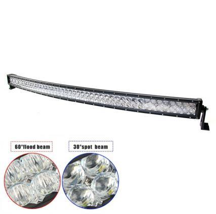 288W  5D Automotive Off Road Led Light Bars For Trucks Jeep Alu Firm Bracket