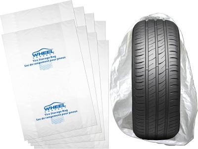Material impermeável personalizado do LDPE do armazenamento plástico de 2 Mil Tire Cover Bag For