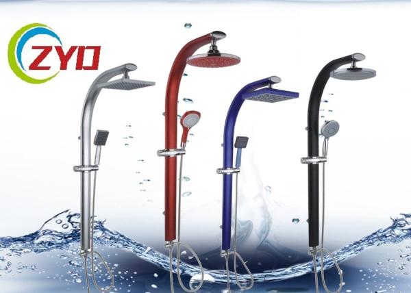 Stainless Steel Bathroom Shower Sets Rainfall Shower Head Sliding Rail Kit