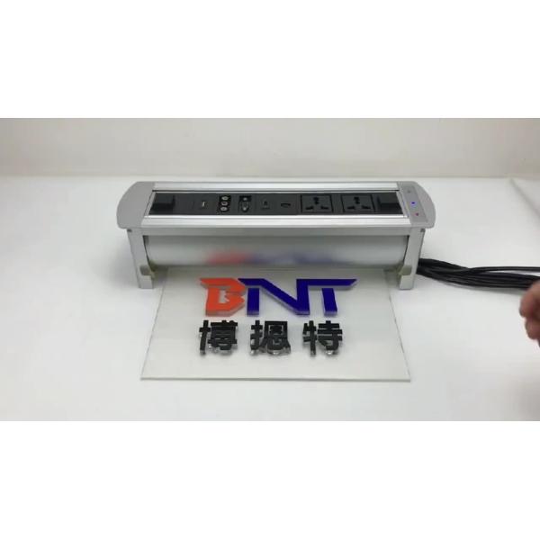 Desktop Motorized Pop Up Box with VGA cable/Tabletop Rotatable Socket