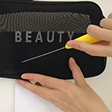 Portable Waterproof Travel Makeup Organizer Bags,Mesh Transparent Design Toiletry Bag for Women Toiletry Bag Makeup Bag