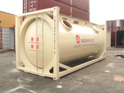 20ft Water Treatment Sewage Container With Flanges CSC Certificated Transportation