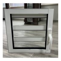 Fixed Adjustable Glass Jalousie Aluminium Louvre Windows Powder Coating