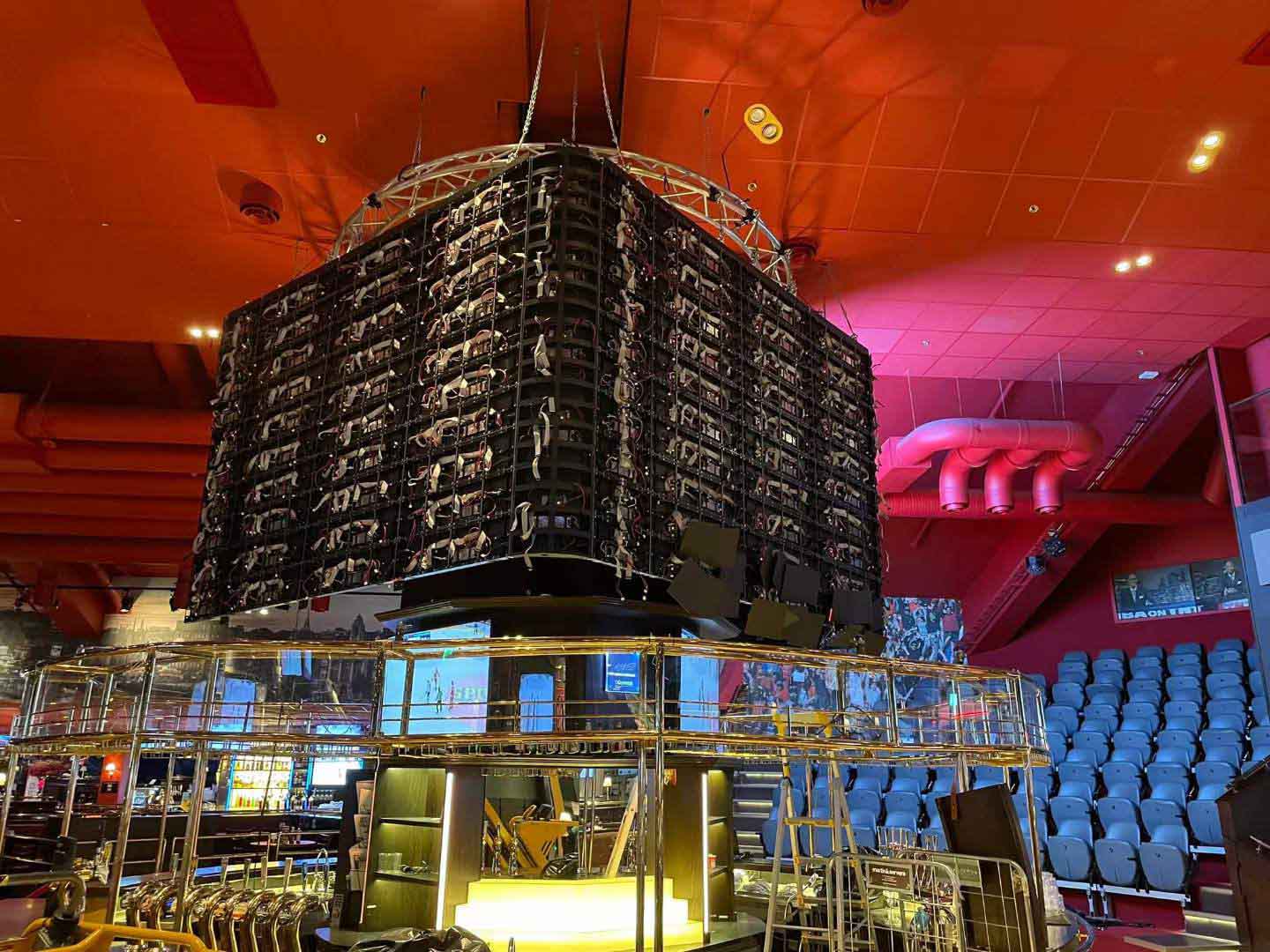 Рекламировать экран P3.91 исправил доска шкафа дисплея СИД 500x1000