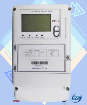 IC Card Prepaid Commercial Electric Meter , IEC Standard Three Phase energy meters