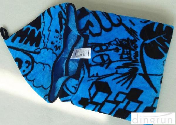 Childrens Poncho Beach Towels , Poncho Swimming Towels For Sports