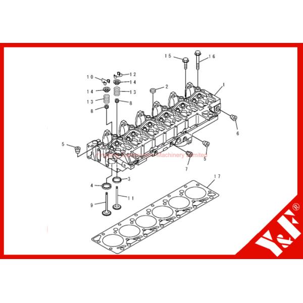 Прочное головное набивка 6731-11-1370 Assy 6735-11-1821 цилиндра