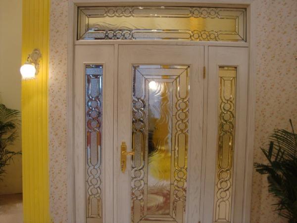 5cm 2m Custom Beveled Leaded Glass  Windows With Black Chorme Caming