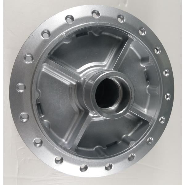 Aluminum Alloy Motorcycle Wheel Front / Rear Hub Assy Sliver White Color