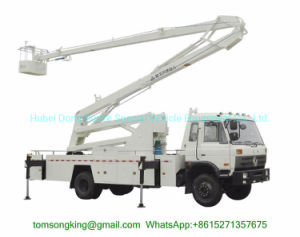 Truck Mounted 16m Aerial Work Platforms woith Water tanker High Performance Whtsp:+8615271357675