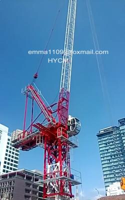 D4522 Jib Luffing Crane Torre de subida interna Tipo 6tons 45m Boom comprimento