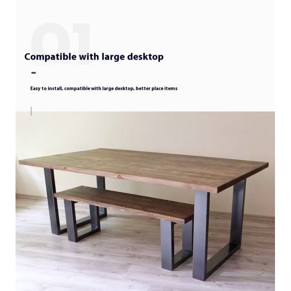 Professional Hardware Home Desk Feet Square Table Frame Furniture Leg Metal Table Legs