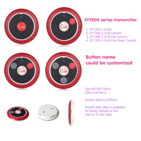 Китайская дешевая система беспроводных звонков ресторан кафе гостиница оборудование обслуживания нажмите кнопку