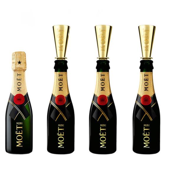 Gold Pink Plating Moet Chandon Champagne Sipper For Mini Moet Champagne 175ml