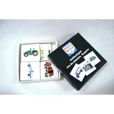 Des modèles personnalisés Voiture de transport Mémo éducatif Jeux de cartes pour les jeunes et les enfants en taille personnalisée