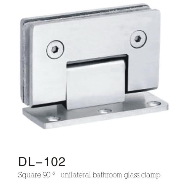 glass clamps DL102, Material Zinc alloy, Finsihing Satin or Chrome
