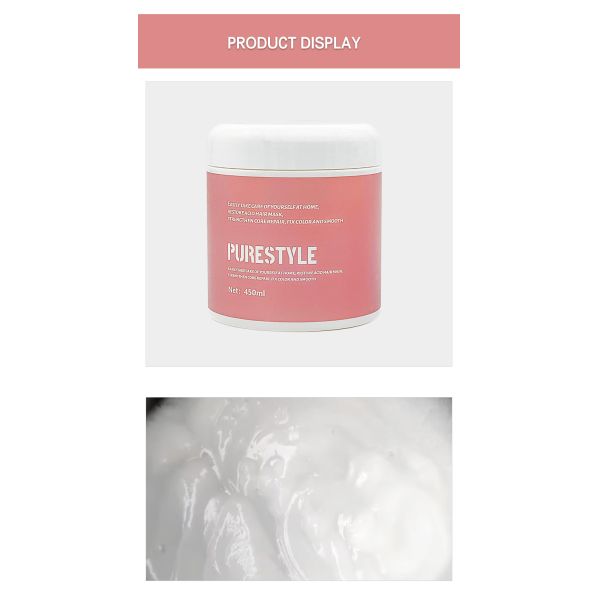 Masque capillaire organique lissant au collagène et à la kératine - Soin capillaire conditionneur 450ml