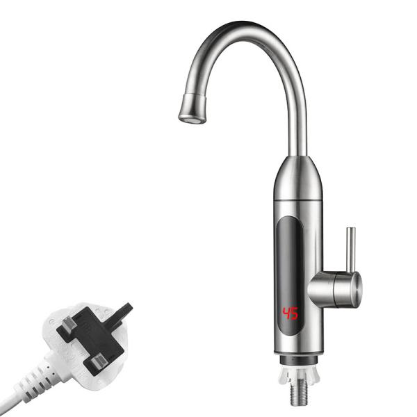 3300W 304 Stainless Steel Hot Cold Kitchen Tap 3s Fast Heating