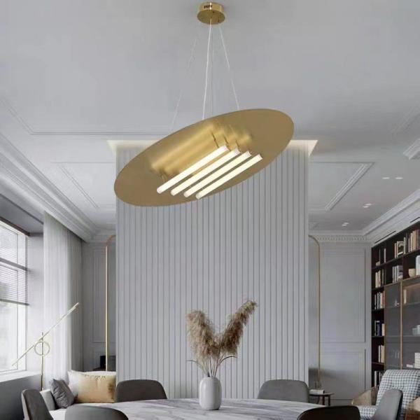Chandelier de salon post-moderne simple chambre créative salle d'exposition de chambre d'hôtel lampe pendentive décorative