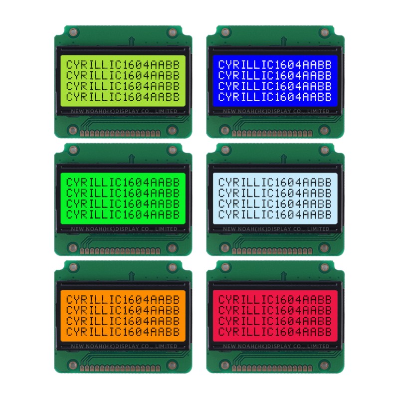 Cyrillic Gray Film 1604B Liquid Crystal Display 16PIN ST7066U Character LCD Screen Quality Assurance