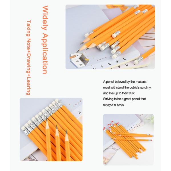 Estudiante de arte dibujo de dibujo lápiz de escritura HB barril hexagonal lápiz de madera amarillo