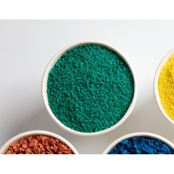 Anti UV Rice Shape SGS IAAF Certified Rubber Granules Flooring