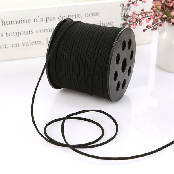 Fios de veludo de couro de camarão 3 mm Fios de veludo de dois lados