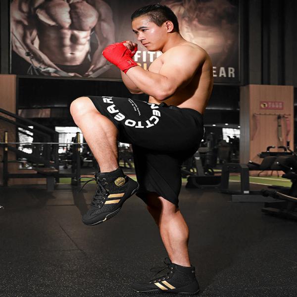 Men Sanda Fighting Training Shoes Professional Fitness Taekwonting Fighting shoes