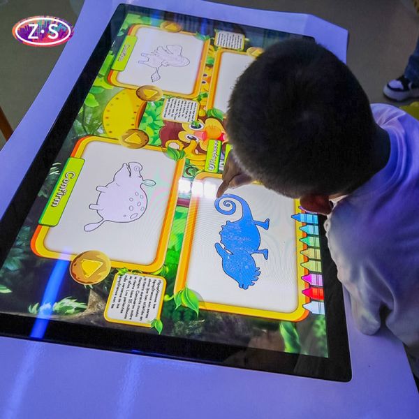 High Brightness  Immersive Interactive Wall Drawing Game DLP Display Technology