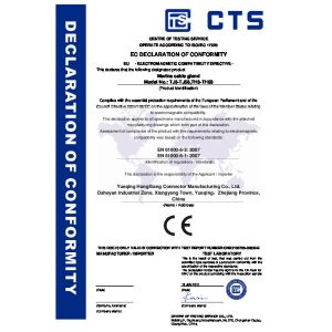 YUEQING HONGXIANG CONNECTOR MANUFACTURING CO.,LTD. Certifications