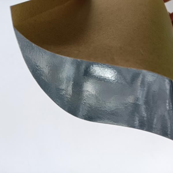 0.14 мм толщины экологически чистый бумажный пакет Kraft с алюминиевой фольгой и гравировкой