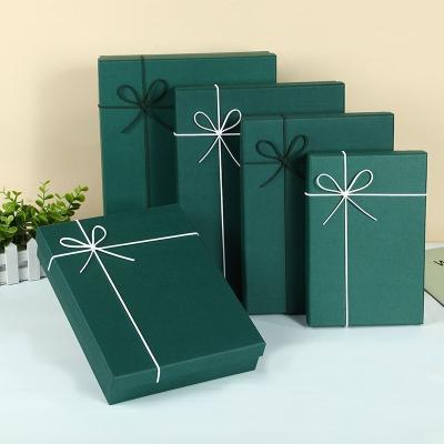 Couvercle en papier recyclé et boîte de base Vêtements et chaussures Emballage en carton Boîte cadeau