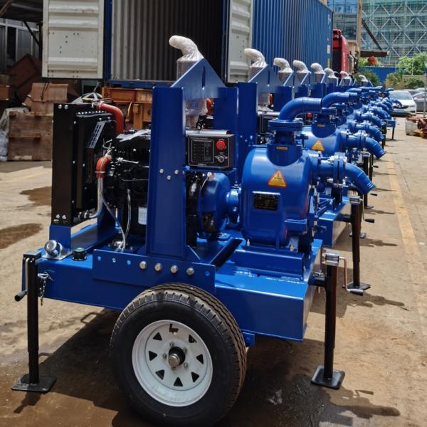 Ocean Pump New Trailer Type Diesel Engine Self-Priming Water Pump