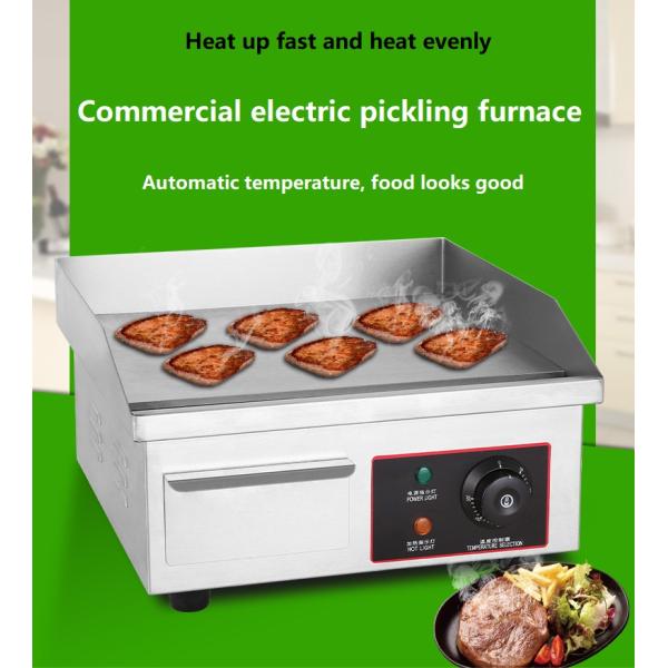 Нержавеющая сталь плоский стол электрическая гриль для кухонного оборудования ресторана