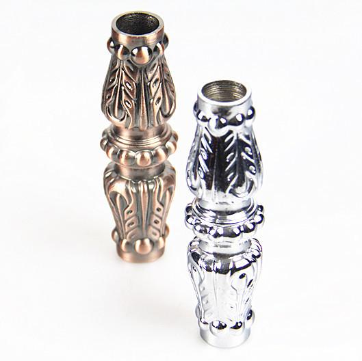 3/4 round hole Aluminum casting oranment collar for Stair railing baluster picket collar satin chrome finishing