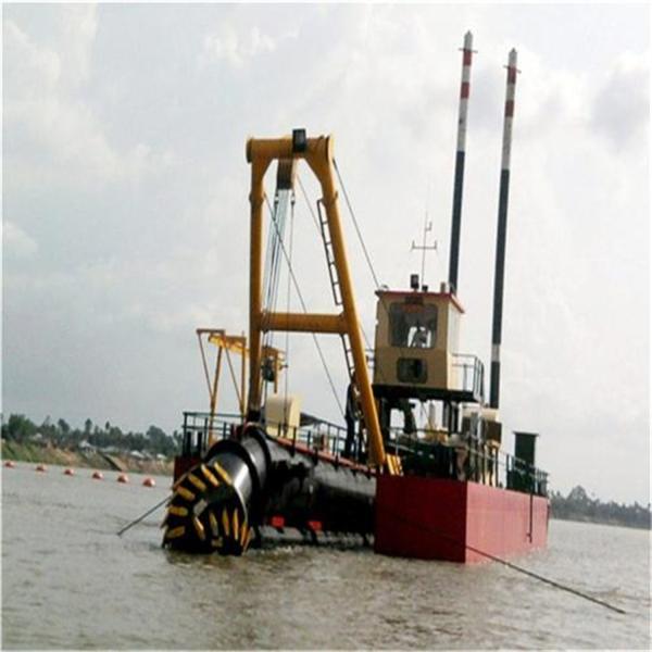 Electric Motor Hydraulic Cutter Suction Dredger with Anchor Boom