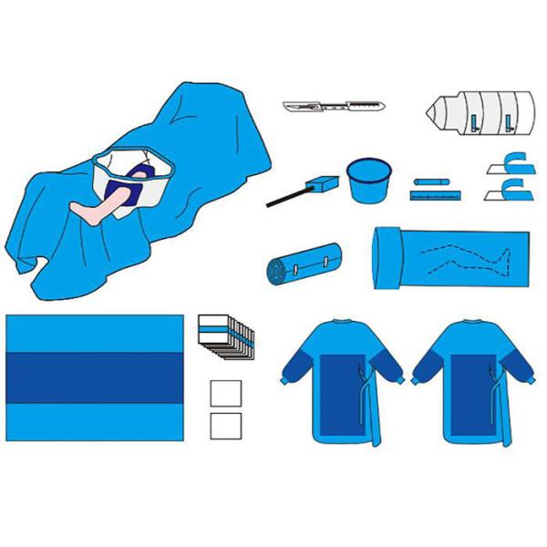 Размер пакета Arthroscopy колена SMS устранимым стерильным подгонянный стандартом