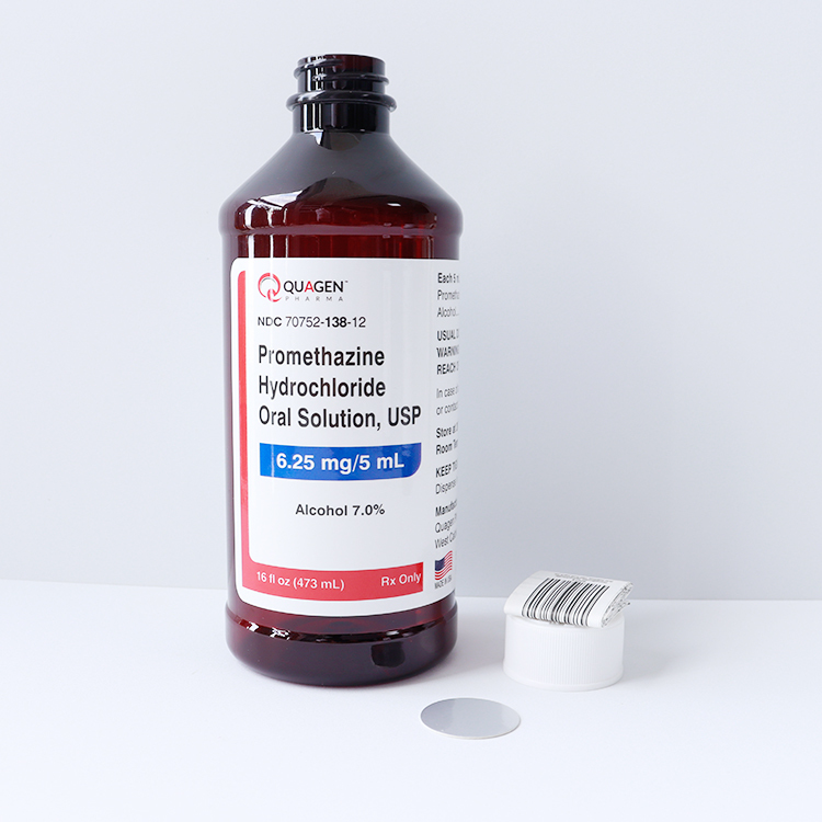 473ml PET Material Empty Cough Syrup Quagen Blue Bottle