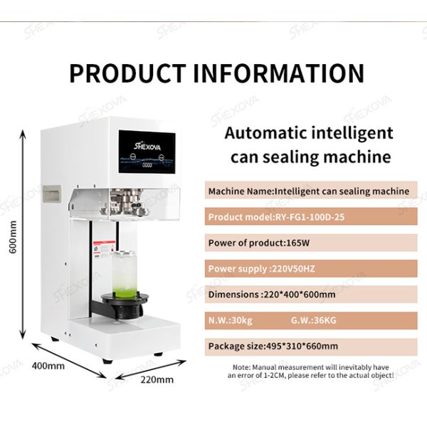 Full Automatic Pet Pop Can Sealing Machine For Aluminum Plastic Cans