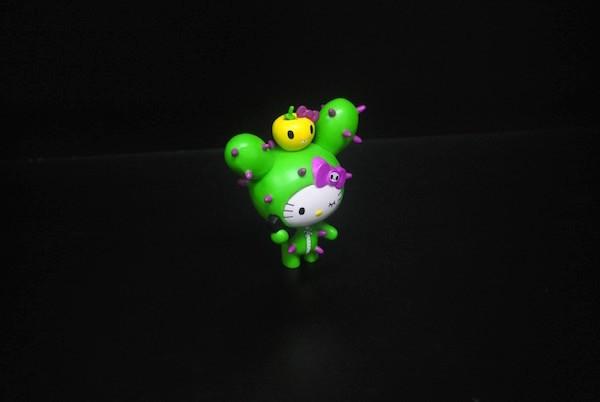 Cute Custom Plastic Toys , Hello Kitty Cake Topper Figurine White / Green / Red Color