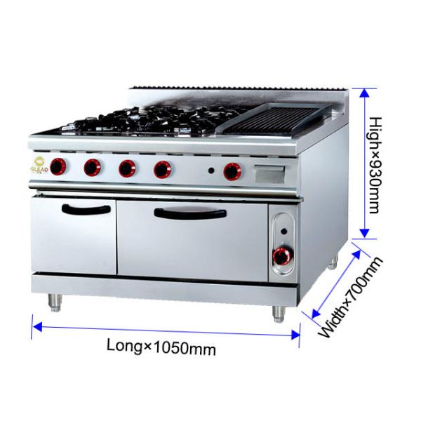 Commercial Grade GH-999A Restaurant Cooking Equipment 205kg Lighter Weight 27Kw Power