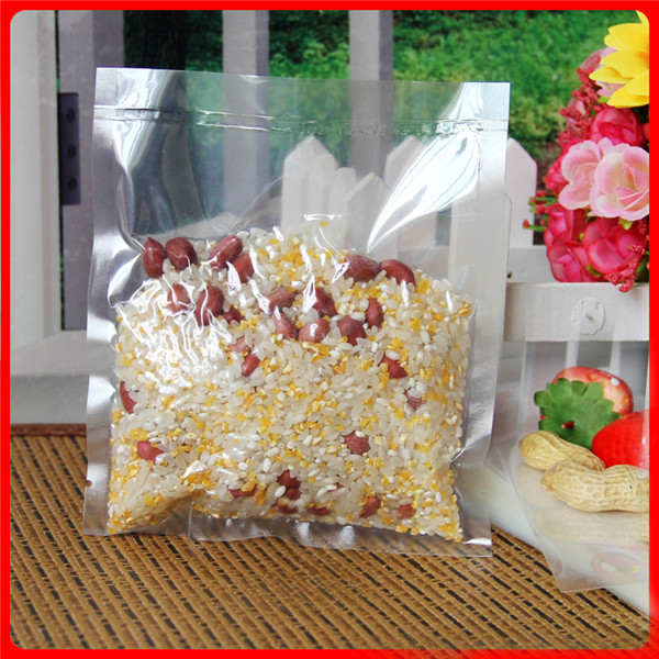 Grip Seal Plastic Bags For Frozen Food Seed Corn / Vacuum Packaging Bag Rice Packaging