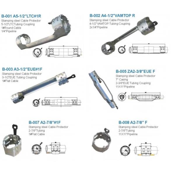 Cross Coupling Cable Protector, Stamping Control Line Protector For ESP Cable