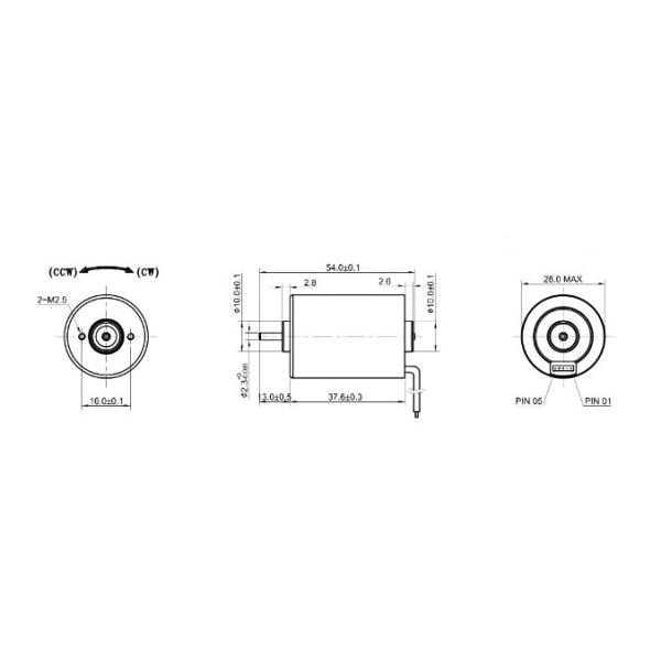 Двигатель медицинского оборудования 2000RPM-20000RPM 6-26V Для медицинских аппаратов